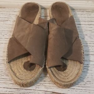 Vince carlita espadrilles pumice suede sandals